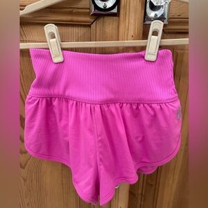 Free People Movement Game Time Pink Athletic Shorts